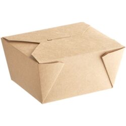 Kraft Folded Takeout Box #1 (450/Case)