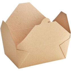 Kraft Folded Takeout Box #4 (160/Case)