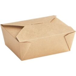 Kraft Folded Takeout Box #8 (300/Case)