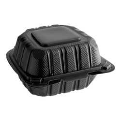 Microwavable hinged container 6×6 (250/case)