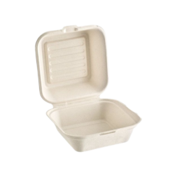 Fiber clamshell container 6×6 (250/Case)