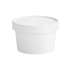 Deli White Paper Soup Container 8oz (250/Case)